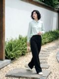  Quần suông basic màu đen 