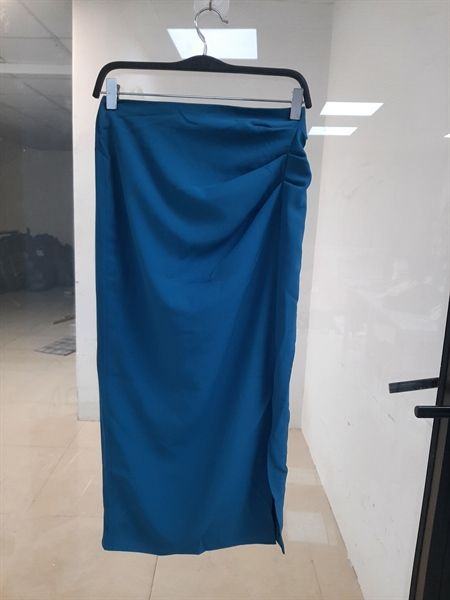 Midi skirts casual style tuytsy xanh xếp lệch