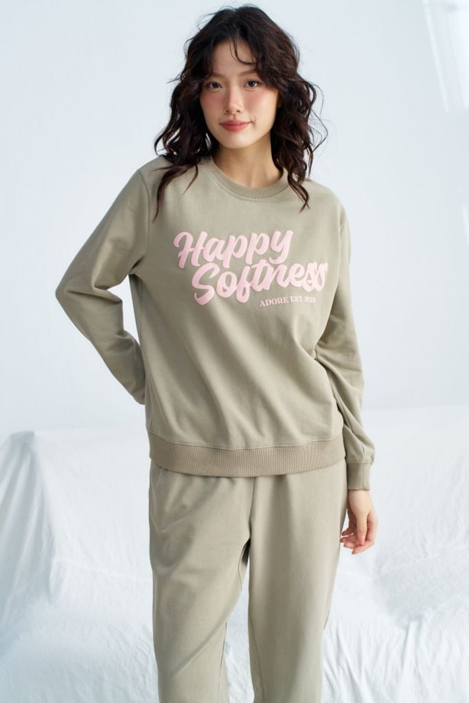 Set nỉ xanh olive in quote