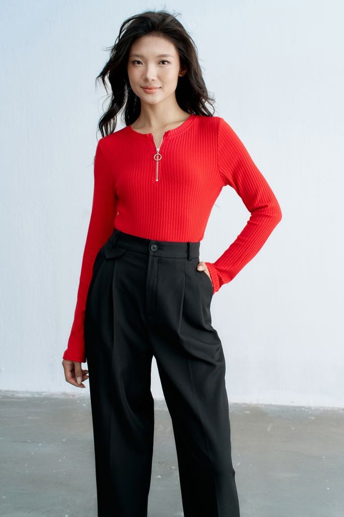 Quần smart đen basic