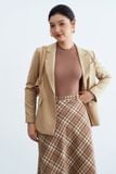  Blazer cổ 2 ve basic 1 khuy latte 