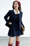  Chân váy mini navy túi hông 