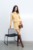  Blazer tweed vàng phối dây trang trí 