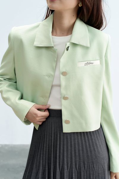 Áo blazer tech xanh mint