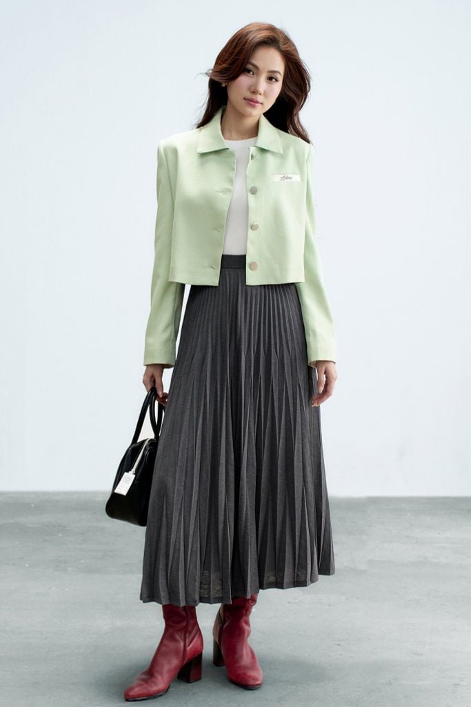 Áo blazer tech xanh mint