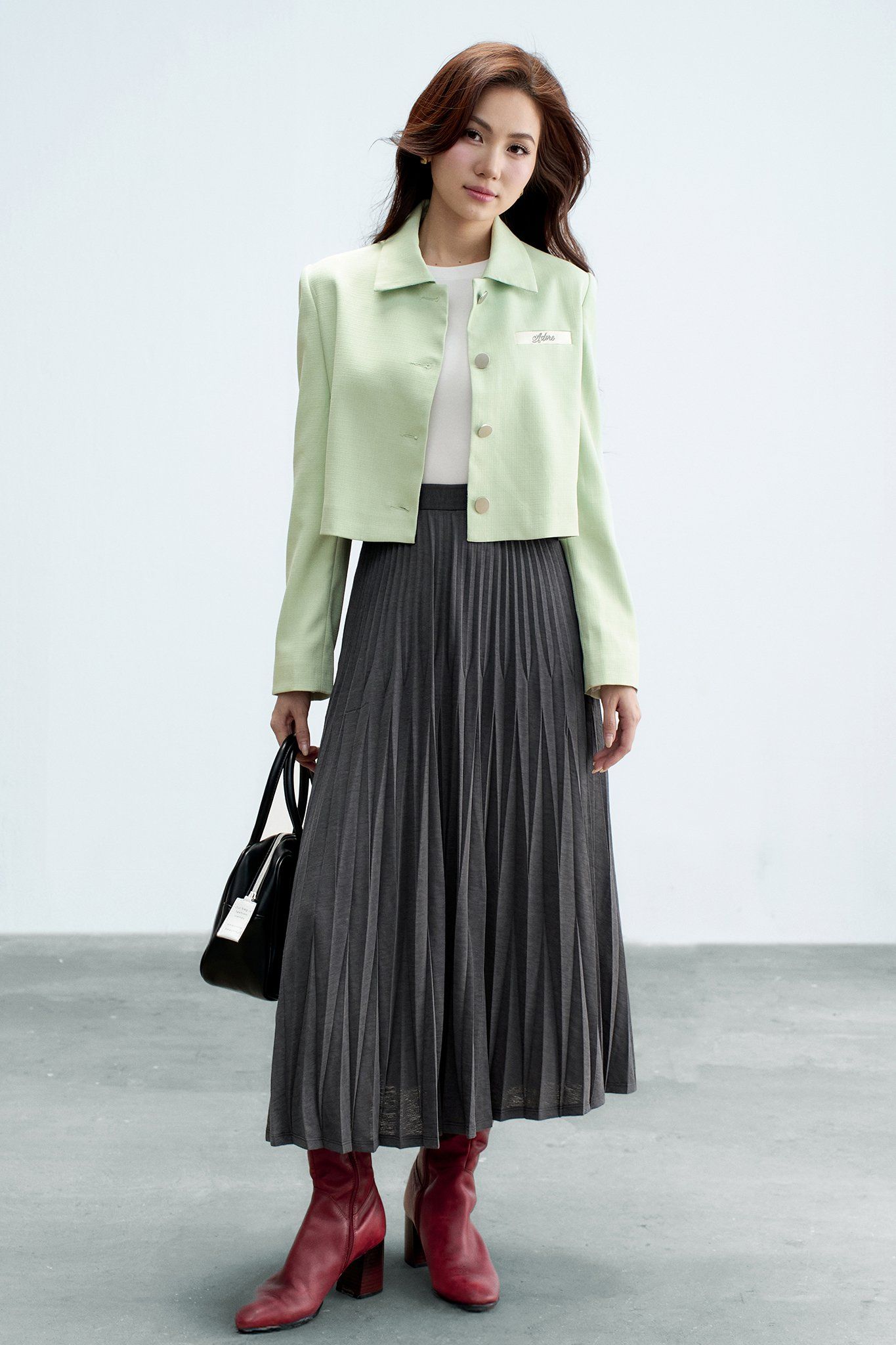 Áo blazer tech xanh mint