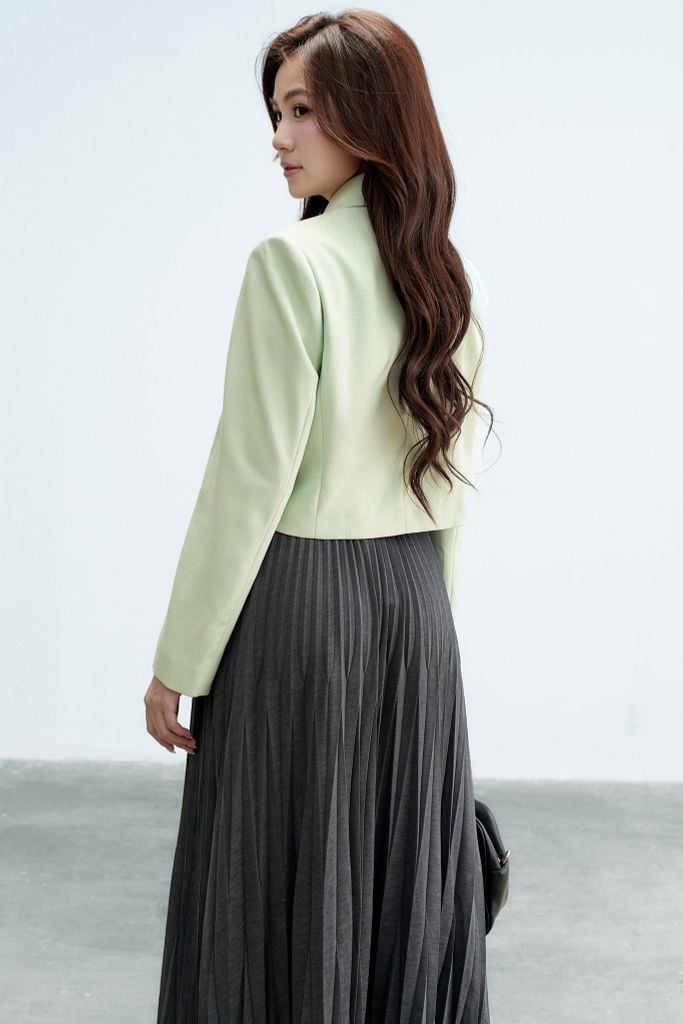 Áo blazer tech xanh mint