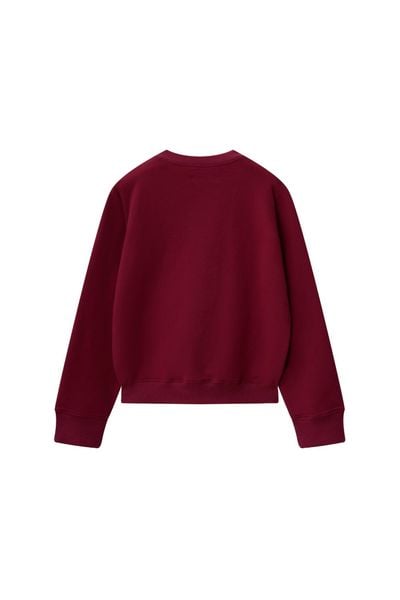 Áo nỉ đỏ đô in tuần lộc