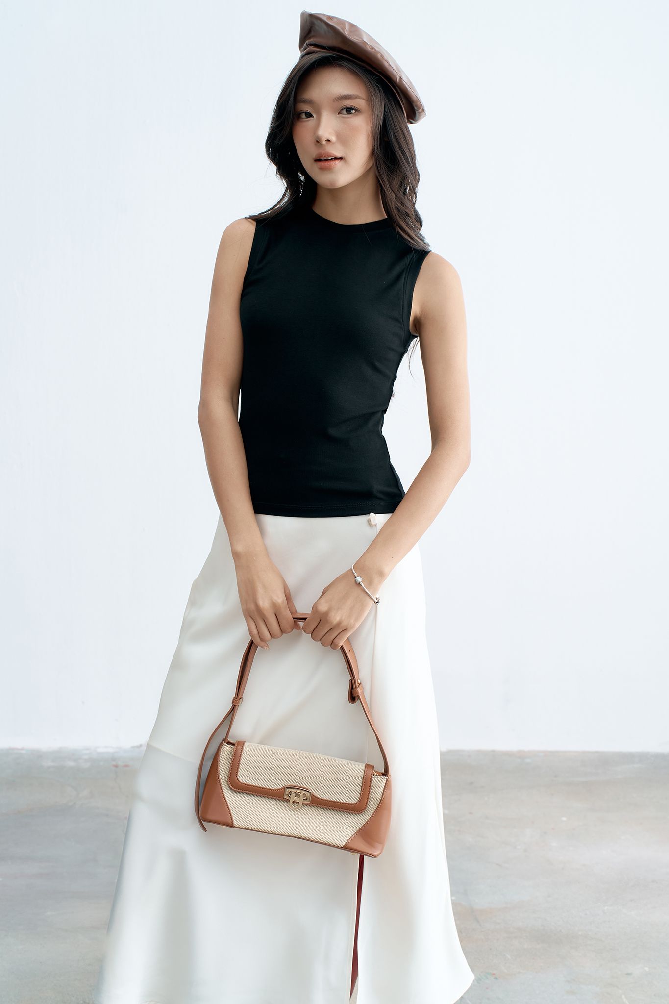 Áo tank top thun đen