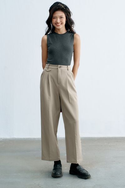 Áo tank top thun tàn đậm