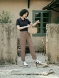  Quần ống đứng smart màu Nâu 