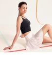  Áo crop top chéo vai - đen 