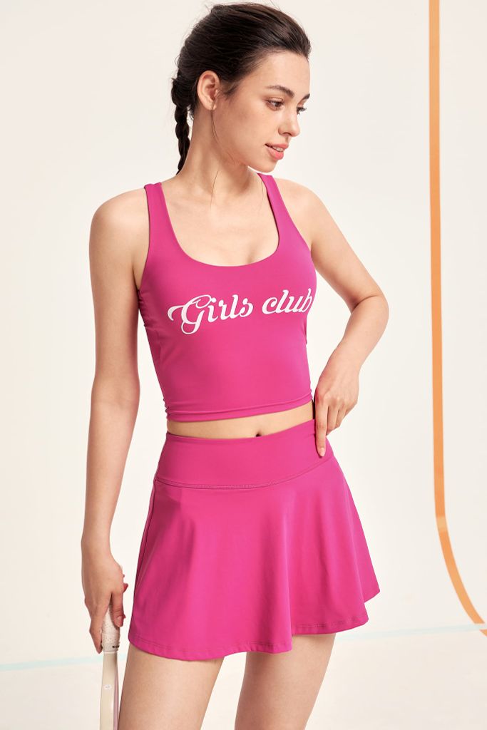 Áo top thể thao sway - hồng hyper pink
