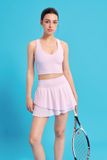  Áo tank top thể thao macaron - hồng candy pink 