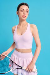  Áo tank top thể thao macaron - hồng candy pink 