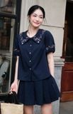  Quần shorts loe giả chân váy xếp ly 