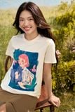  Chân váy midi basic sẻ trước màu nâu lạnh 