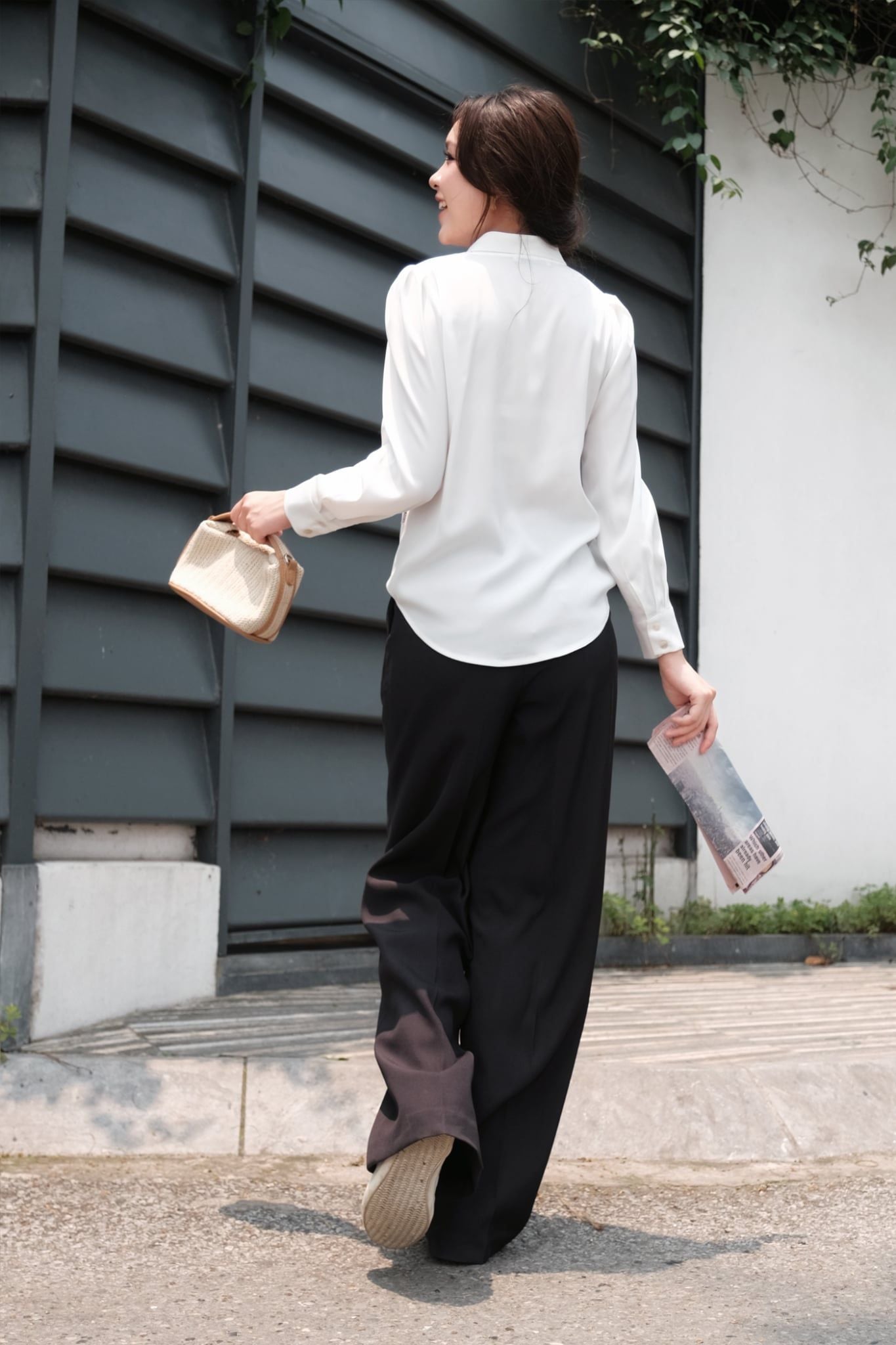  Quần suông basic màu đen 