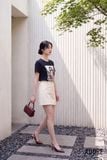  Áo T-shirt navy in Nàng A Mị 