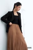  Chân váy dập ly basic chocolate 