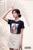  Áo T-shirt navy in Nàng A Mị 