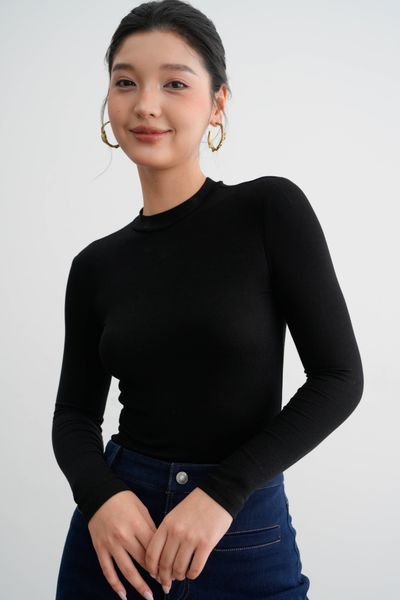 Áo giữ ấm cổ 3cm đen