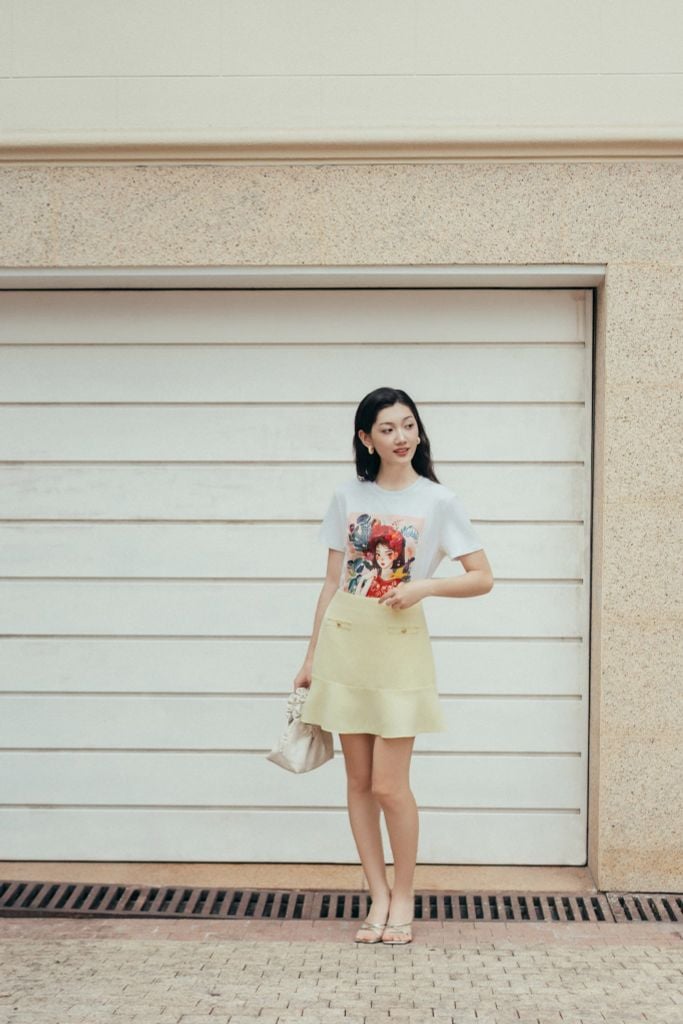 Áo T-shirt trắng in Nàng Tấm