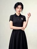  Đầm polo midi thun poplin 