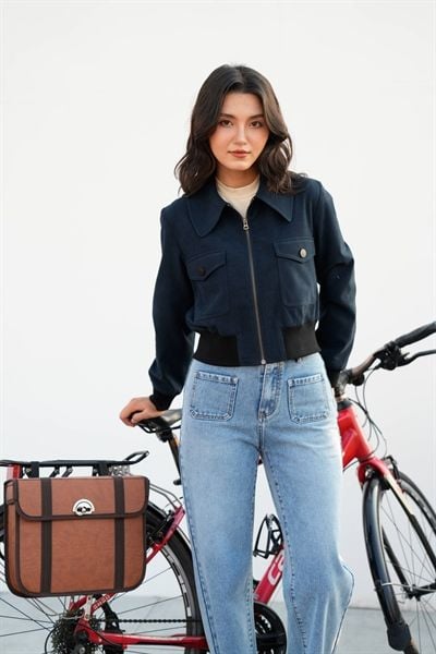 Bomber da lộn navy bo gấu