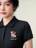 Đầm polo midi thun poplin 