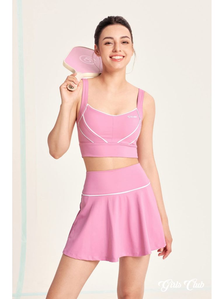 Áo tank top linevibe - hồng phấn
