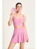 Áo tank top linevibe - hồng phấn
