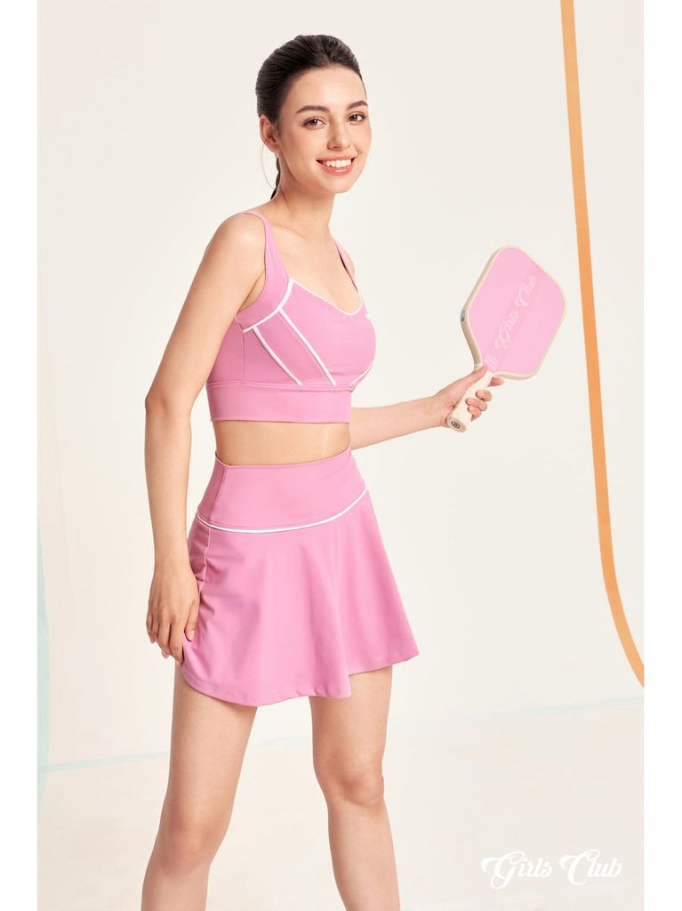 Áo tank top linevibe - hồng phấn