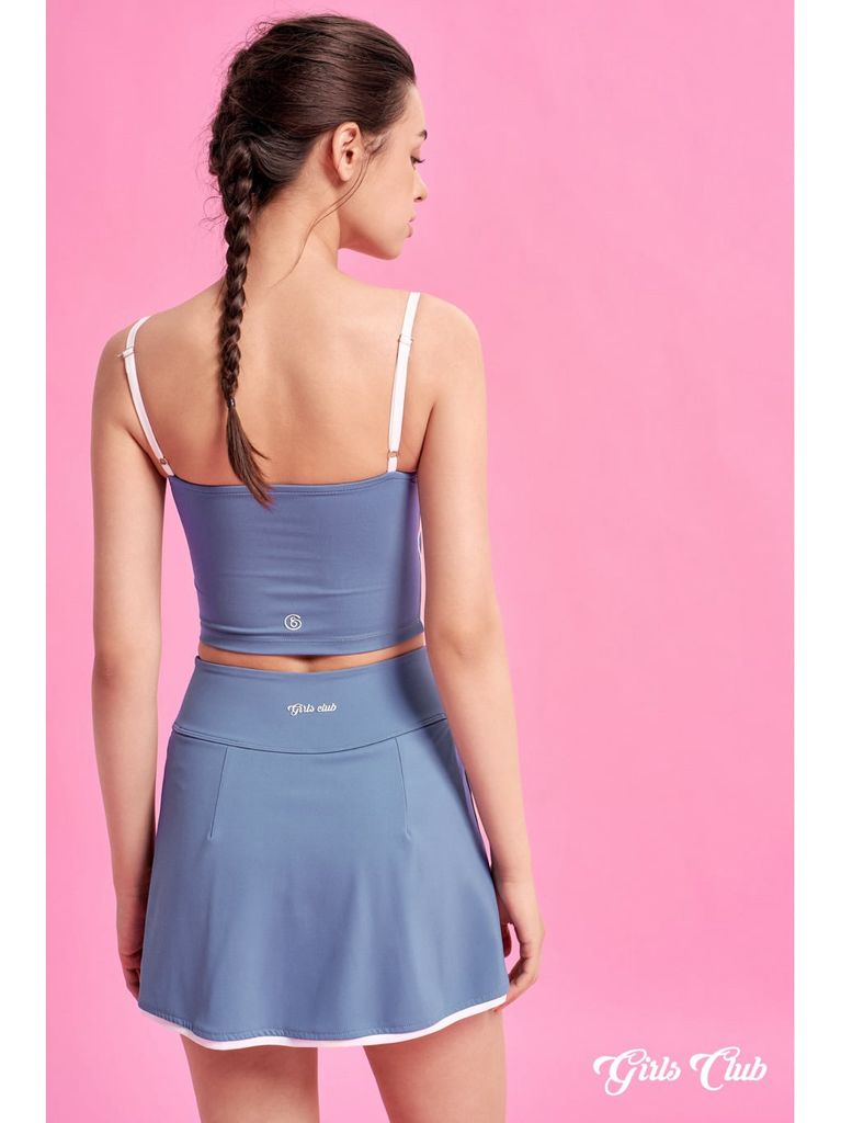 Áo crop top dynamic - xanh ash blue