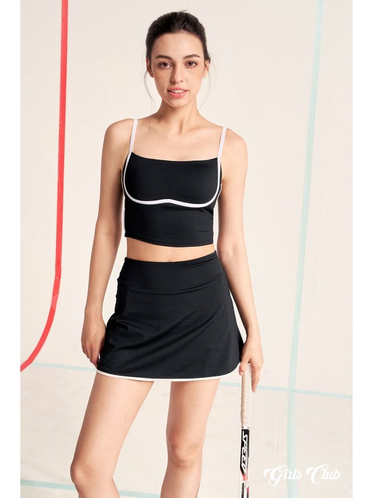 Áo crop top dynamic - đen