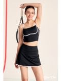  Áo crop top dynamic - đen 