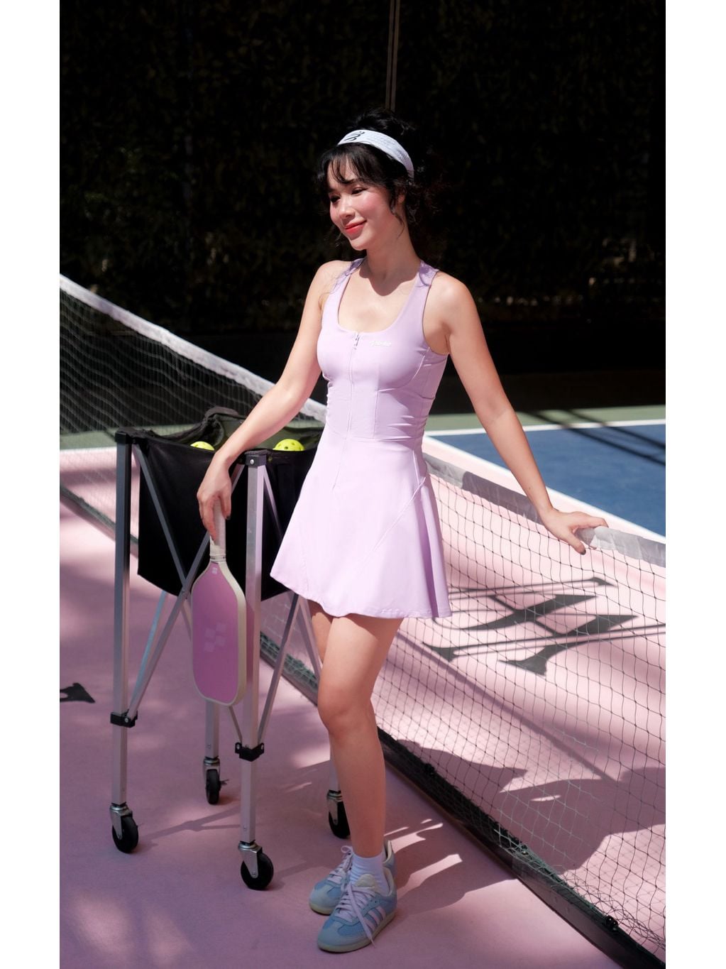  Đầm thể thao kéo khoá lilla - tím Lilac 