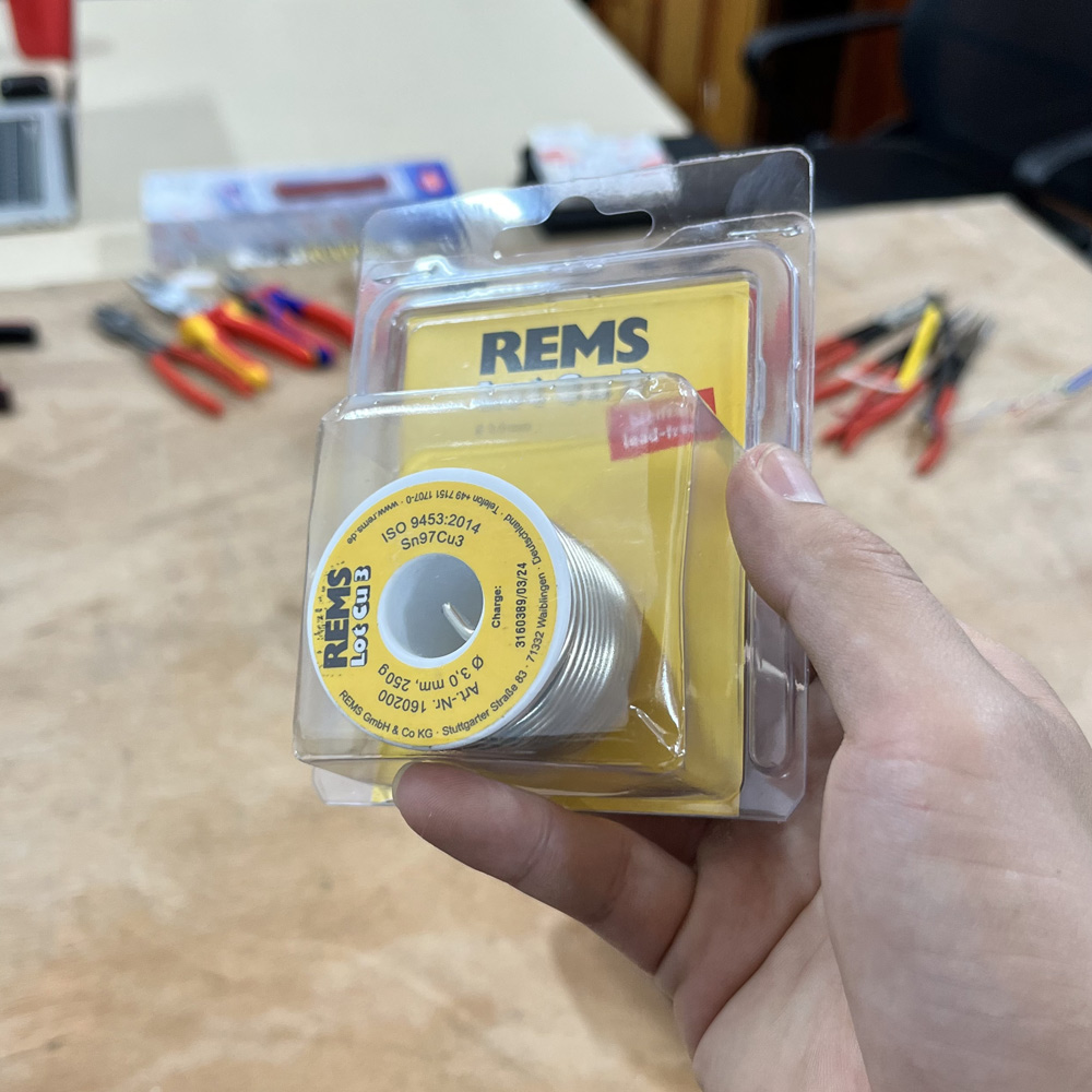 REMS Lot Cu 3 Cuộn dây thiếc cho máy hàn ống đồng