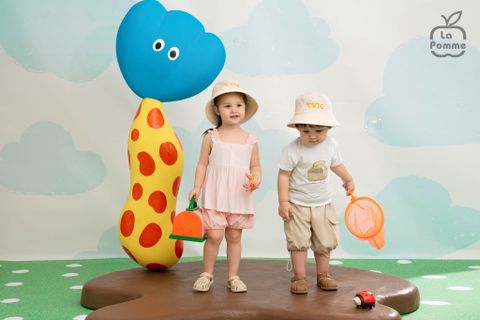  Bộ sát nách La Pomme viền bèo hè xinh mát dịu 