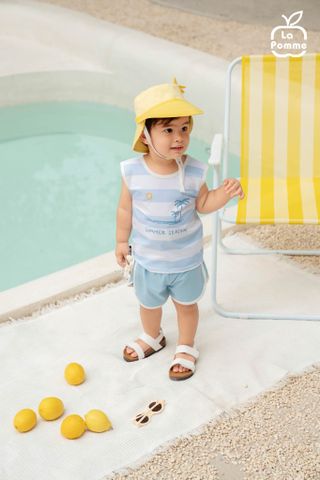  Bộ sát nách La Pomme họa tiết cùng đón bình minh lên 