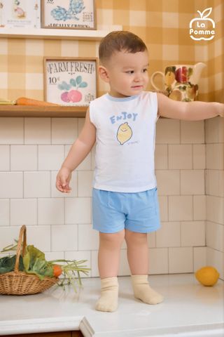  Bộ sát nách La Pomme chanh vàng ngộ nghĩnh 