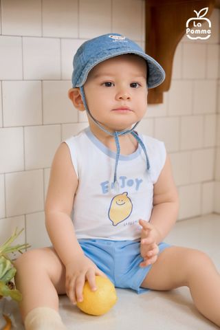 Bộ sát nách La Pomme chanh vàng ngộ nghĩnh 