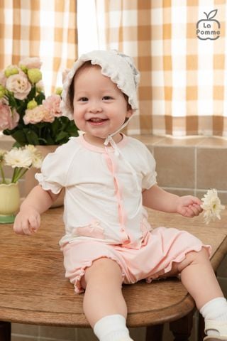  Bộ cộc tay La Pomme quần quả bí của thỏ con 