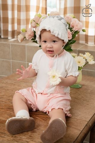  Bộ cộc tay La Pomme quần quả bí của thỏ con 