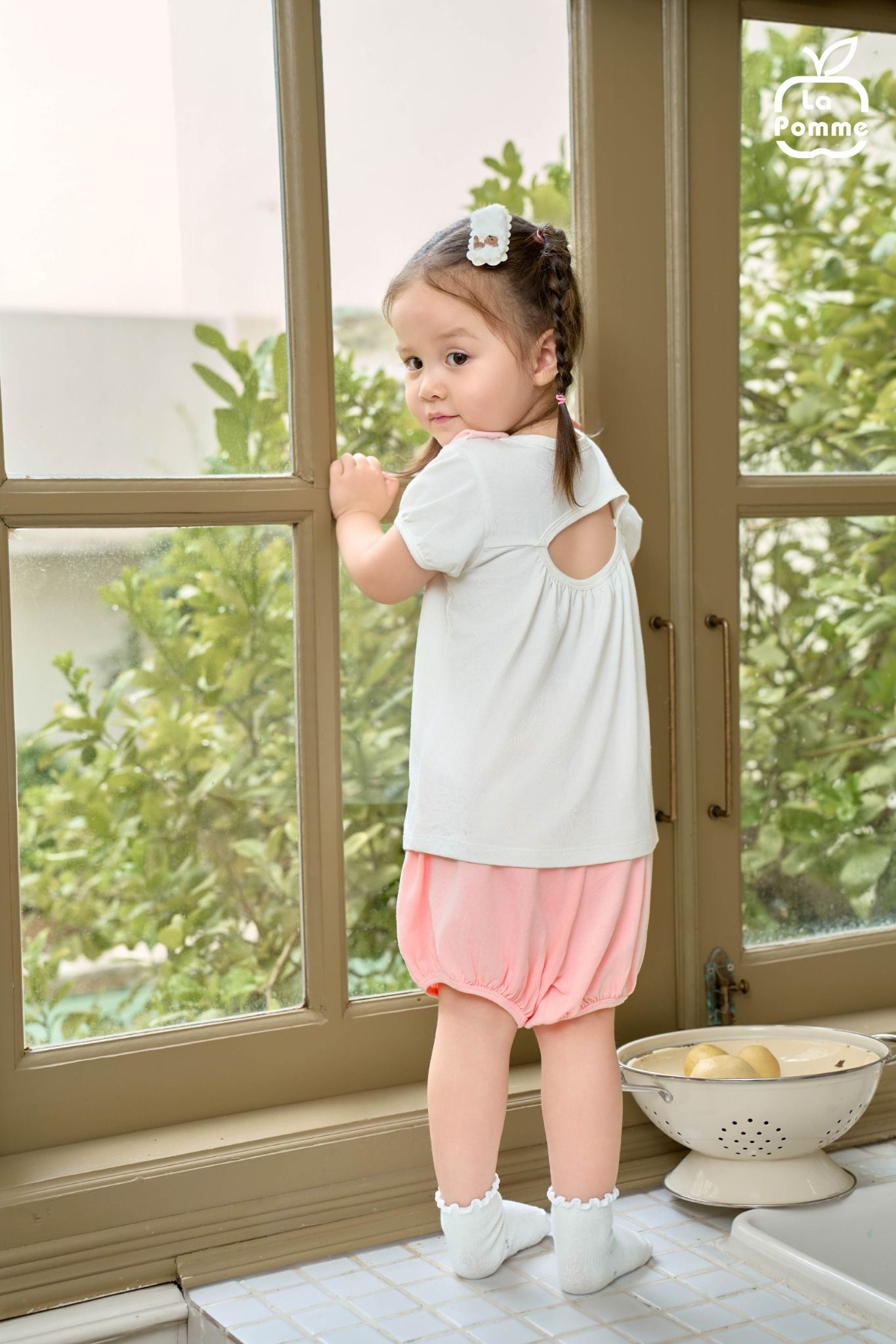  Bộ cộc tay La Pomme phối bèo thiên nga hoạt bát 