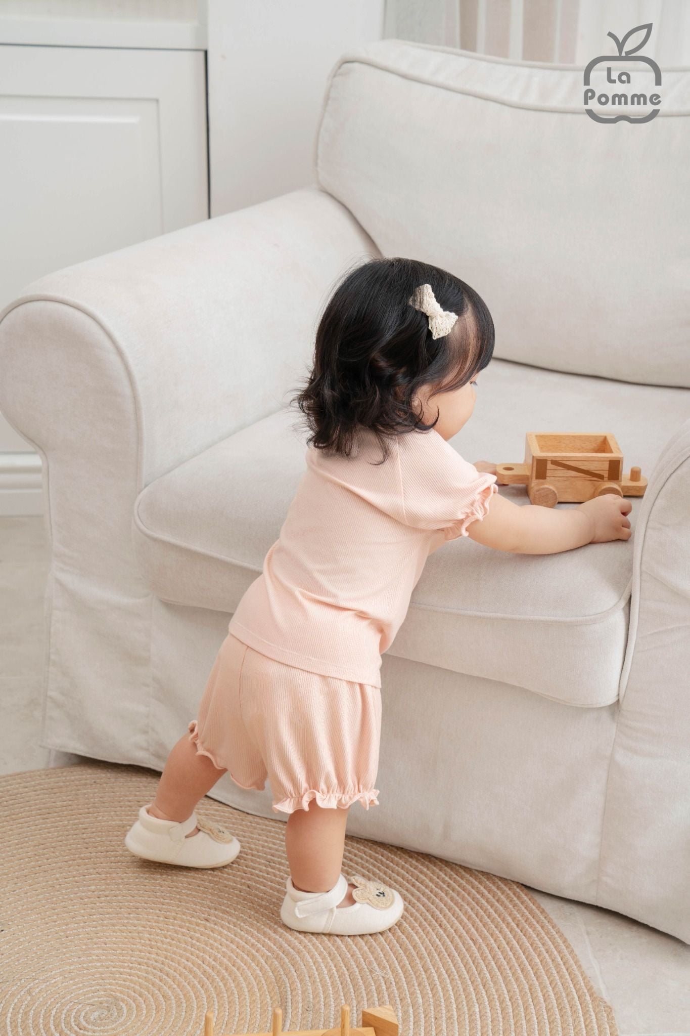  Bộ cộc tay La Pomme bèo nhún dâu tây ngọt ngào 