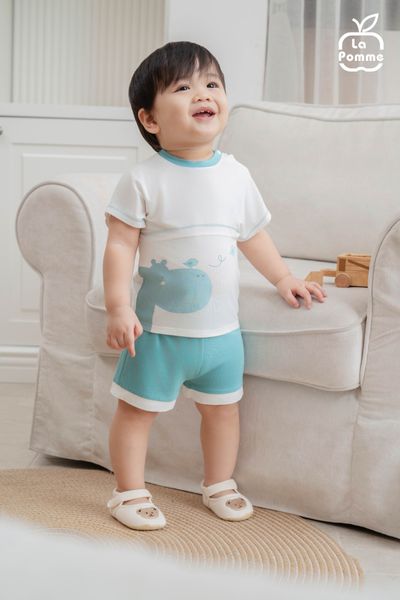  Bộ cộc tay La Pomme bạn hà mã và chim nhỏ 