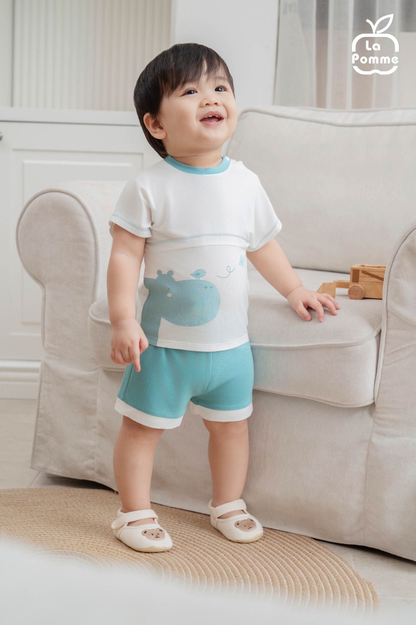  Bộ cộc tay La Pomme bạn hà mã và chim nhỏ 