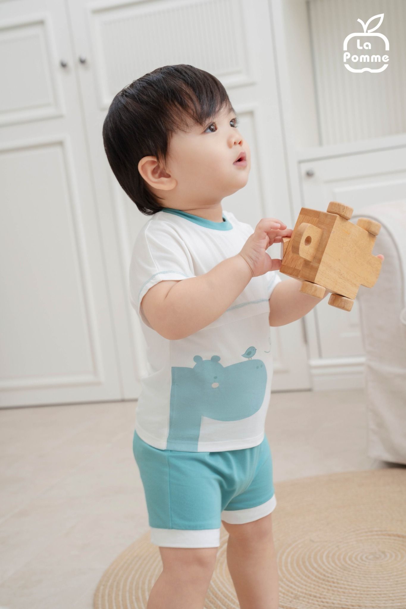  Bộ cộc tay La Pomme bạn hà mã và chim nhỏ 