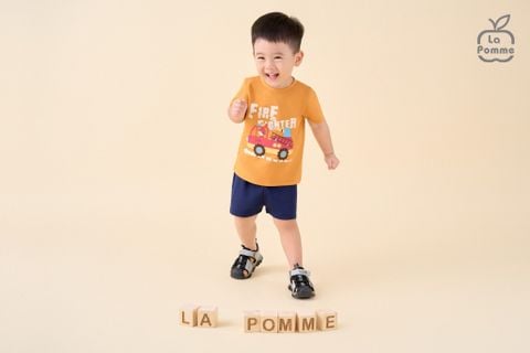  Bộ cộc tay La Pomme mảng màu thời trang 